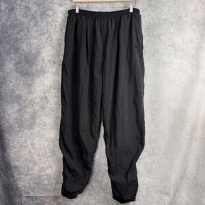 Vintage 90's NIKE Men's Lined‎ Windbreaker Nylon Track Pants in Black Size XL